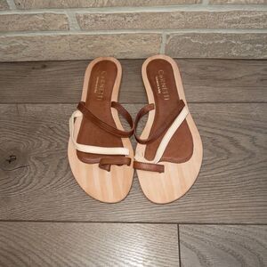 CoRNETTI Real Leather Two Tone Sandals‎ Size 40/10